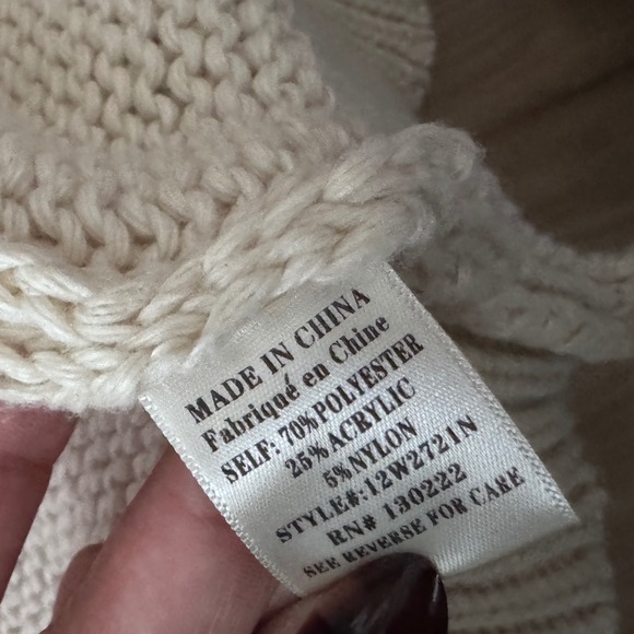 Talulah Cream 3d Strawberry Applique Knit Cardigan Sweater M Balloon Sleeve‎ t2 - Picture 7 of 7